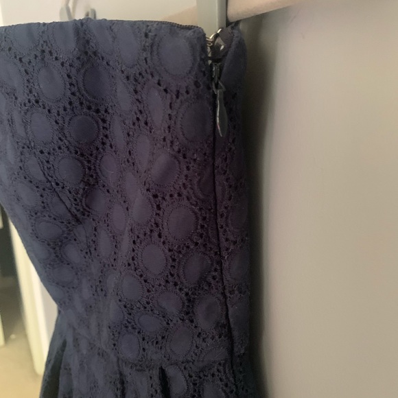 NWT Gap Navy Eyelet Dress - Picture 4 of 8